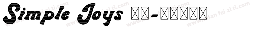 Simple Joys 字体字体转换